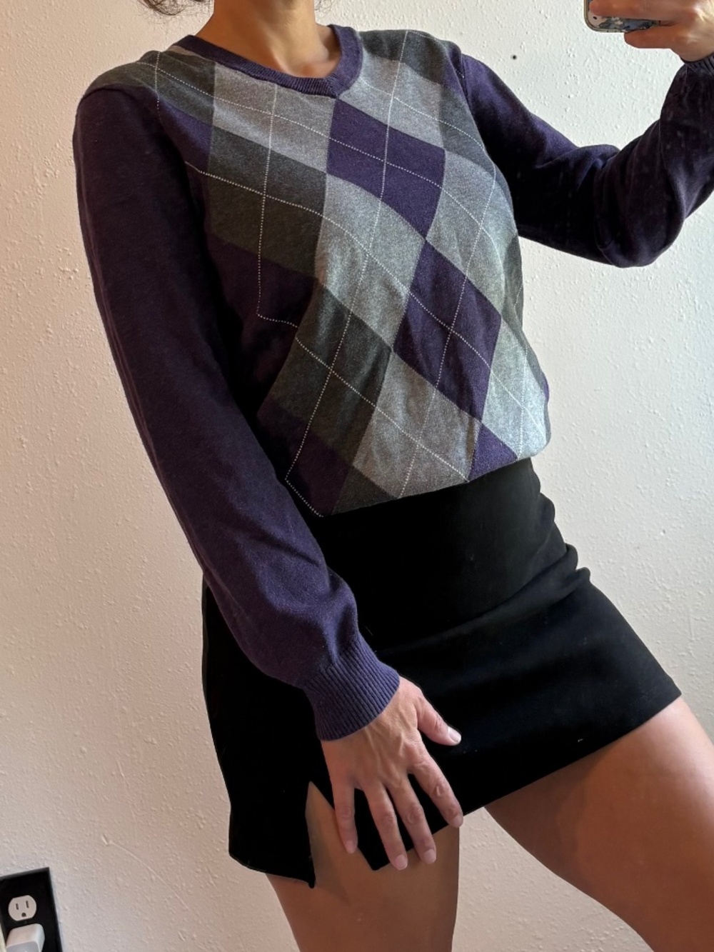 Old navy argyle sweater